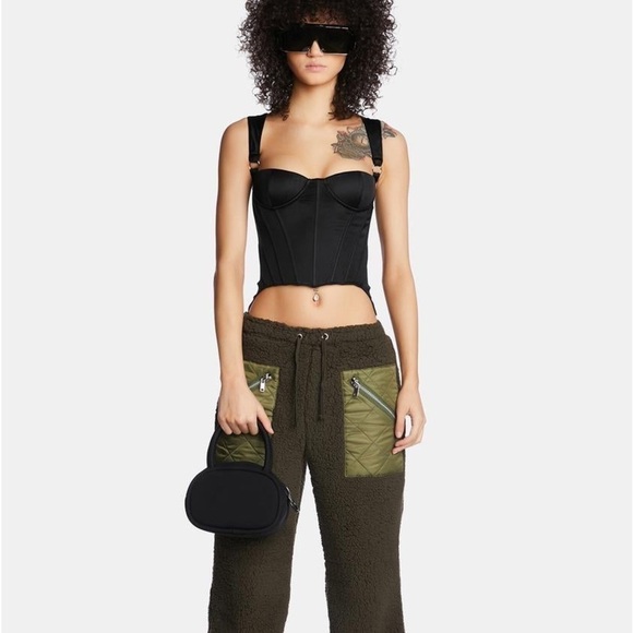 DOLLS KILL PLAYER ONE BLACK NEOPRENE BAG POSTER GRL - Picture 3 of 10